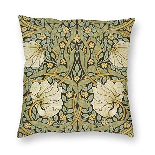 jonycm Throw Pillow Covers Almohada De Diseño Floral William Morris | Strawberry Thief Colorido Familia Funda De Cojín para El Automóvil Interior Acogedor Square Hostel Dormitorio Sofá I