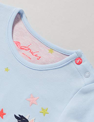 Joules Olivia Conjunto de Playeras para bebés y niños pequeños, Blue Unicorn, 6-9m