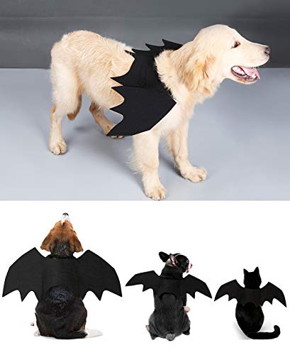 Joyibay Alas de Perro, Disfraz de Halloween para Perros Alas de Murciélago para Perros de Halloween Disfraces de Fiesta para Mascotas para Perros Fiesta Temática de Vacaciones de Halloween