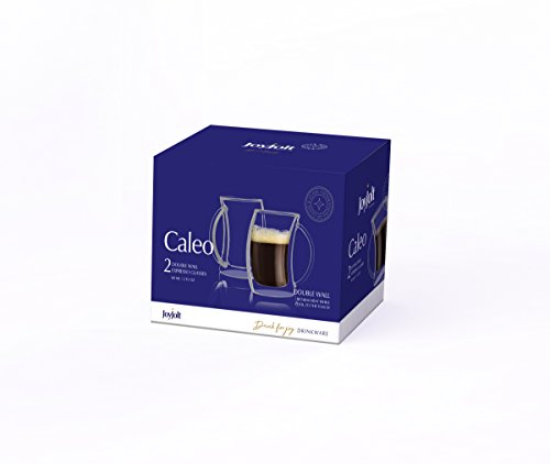 JoyJolt Caleo Collection - Juego de 2 vasos térmicos de doble pared (2 unidades, 60 ml)