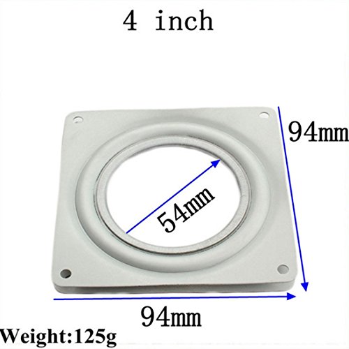 joyliveCY Lazy Susan Cuadrado rodamientos 4 "