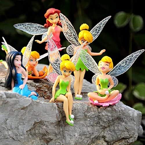 JPYH Estatuas en Miniatura, 6 Juegos de Mini Decoraciones de jardín, estatuas de paisajes en Miniatura de Bricolaje, utilizadas para la decoración de Pasteles de cumpleaños Familiares