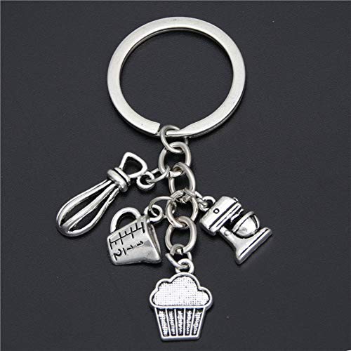 JQFEN 1Pc Regalo   Cocineros   Llavero Cucharas Medidoras Llavero Accesorios para Llaves Llaveros De Cocina