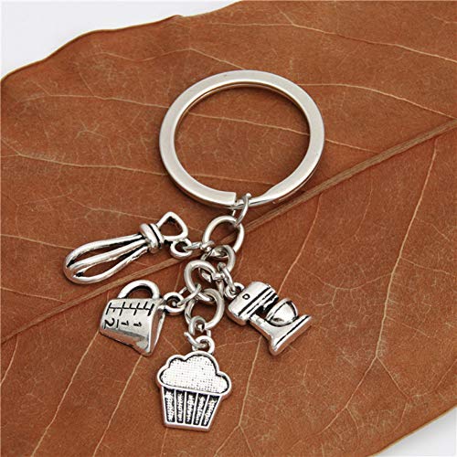 JQFEN 1Pc Regalo   Cocineros   Llavero Cucharas Medidoras Llavero Accesorios para Llaves Llaveros De Cocina