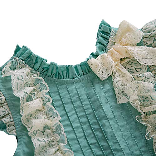 Ju petitpop Lajinirr Vestido de Verano de Menta para niñas，2 años