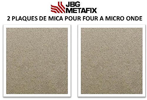 Juego de 2 placas de mica para horno de micro onda – 150 x 100 mm- origen Francia – Alto rendimiento.