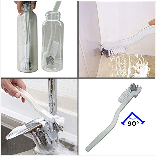 Juego de cepillos de limpieza, cepillo para fregar, cepillo para baño, cepillo para fregar la cocina, cepillo de limpieza de botellas, cepillo de limpieza de zapatos, 4 unidades