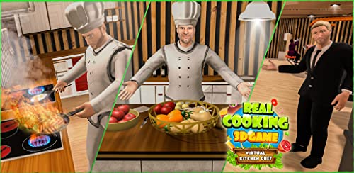 Juego de cocina real 3D-Chef de cocina virtual