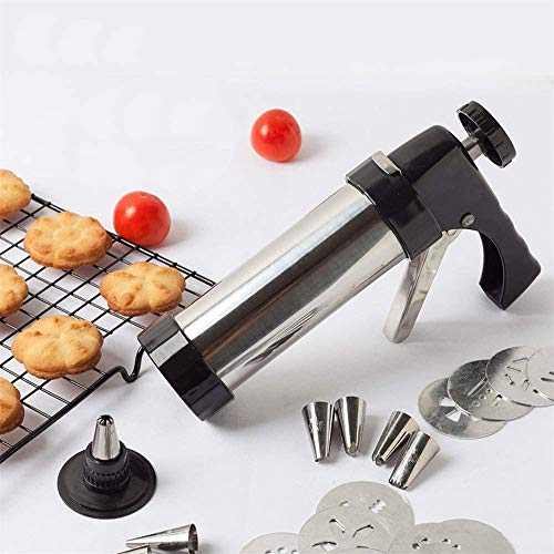 Juego de Herramientas para glaseado de Prensa de Galletas, Cortador de Galletas para Hacer Galletas, máquina para Hornear con 8 moldes y 8 boquillas, para decoración casera de Pasteles de Galletas