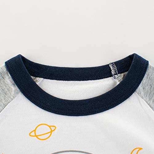 Julhold - Camiseta de algodón para recién nacido (1-6 años) Blanco blanco 18 meses