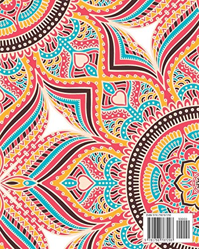 July 2019 - June 2020 Monthly Planner: Mandala Cover, 12 Months July-June Calendar, Daily Weekly Monthly Planner Academic Schedule Organizer 8" x 10"