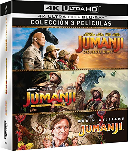 Jumanji: 1995 + Bienvenidos a la Jungla + El Siguiente Nivel (4K UHD + BD) [Blu-ray]