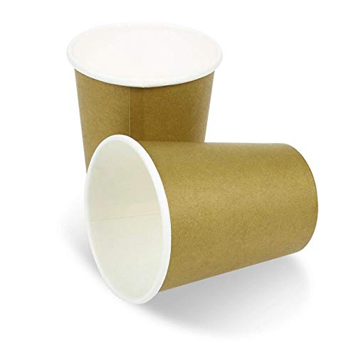 Juvale - Suministros para fiestas - Juego de vajilla desechable de papel para 24 invitados que incluye platos, servilletas y vasos de papel, Dorado