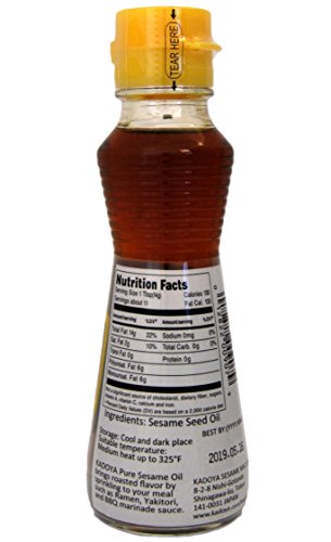 Kadoya - Aceite de sésamo puro 5.5 Oz. 163ml