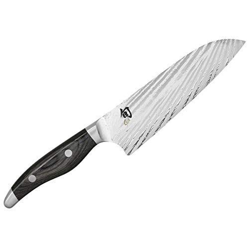 Kai Shun Nagare, 2 cuchillos japoneses de acero de damasco NDC-0702 (Santoku) + NDC-0704 (cuchillo jamonero ) + tabla de cortar XL hecha a mano de la pala VK: 819,- €