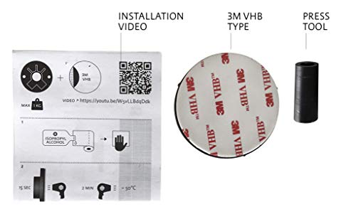 Kapitan baño Toallero de Mano 50 cm Toallero de Barra Fijar Sin Taladrar Acero Inoxidable Pulido 3M VHB Cinta Adhesiva Autoadhesivo Montaje en Pared