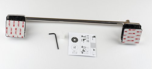 Kapitan Quattro Toallero de Barra 40 cm Forma Cuadrada 18/10 Acero Inoxidable, Autoadhesivo Montado en la Pared, Fabricado en Europa, 20 AÑOS DE GARANTÍA