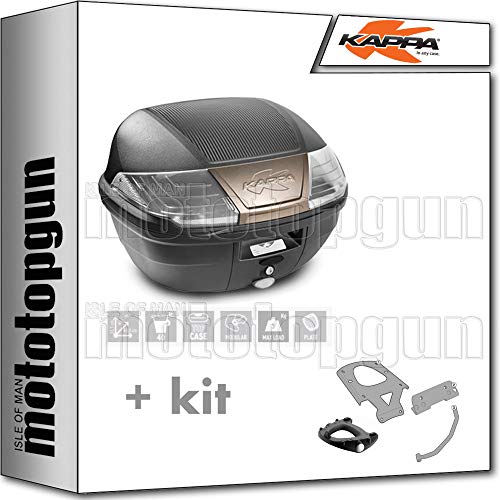 KAPPA MALETA K400NT 40 LT + PORTAEQUIPAJE MONOLOCK COMPATIBLE CON ROYAL ENFIELD HIMALAYAN 2019 19