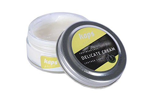 Kaps Crema para El Cuidado del Calzado, Cuidado Intensivo Y Nutritivo del Cuero, Delicate, 70 Colores (107 - amarillo)