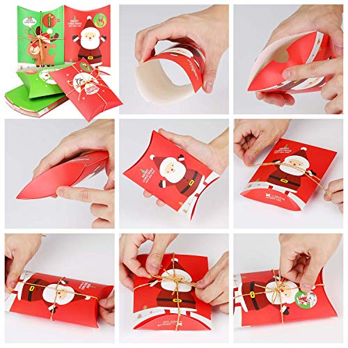 KATELUO 24 Piezas Cajas de Regalo,cajitas para Caramelos,cajitas Regalo comunion,Cajas para Galletas Adecuado para Navidad, Fiesta, decoración de Regalos.