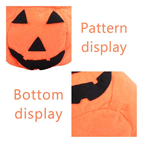 KATELUO Halloween Goodys Bolso,Calabaza Truco o Convite Bolso,Niños Caramelo Bolsa,Bolsa de Halloween - Bolsa emergente para Recoger Dulces,o galletas,Halloween para Niños Fiesta Decoración(3PCS)