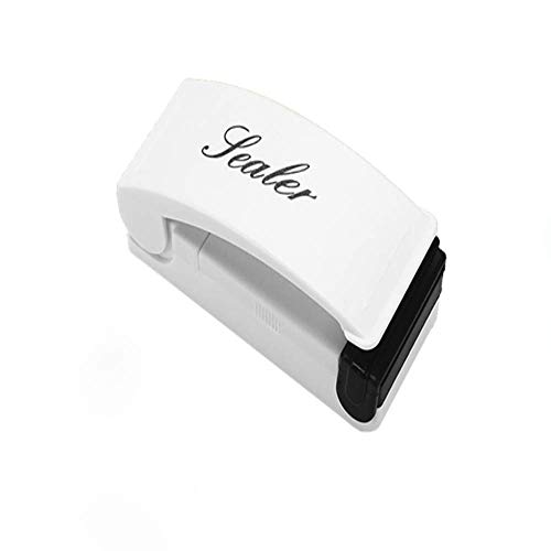 Keilafu mini sellador, mini máquina selladora, 2 PCS Small and Exquisite Handheld Kitchen Heat Sealer, White Kitchen Máquina de sellado rápido para bolsas crujientes, Almacenamiento de alimentos