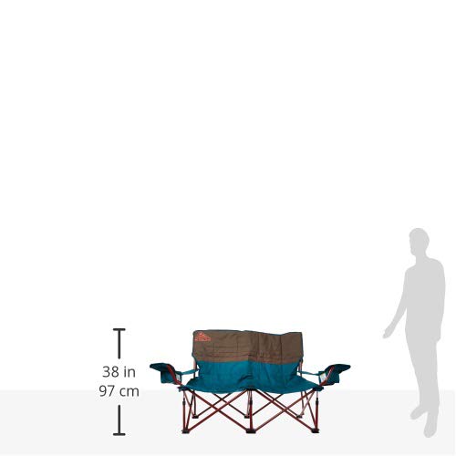 Kelty Low Love Seat Silla de camping, Deep Lake/Fallen Rock - Silla plegable portátil para festivales, Camping y días de playa - Actualizado modelo 2019