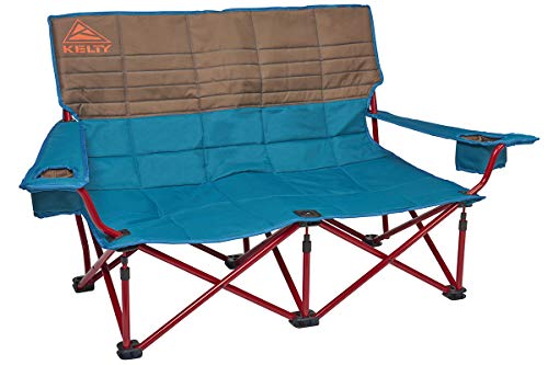 Kelty Low Love Seat Silla de camping, Deep Lake/Fallen Rock - Silla plegable portátil para festivales, Camping y días de playa - Actualizado modelo 2019