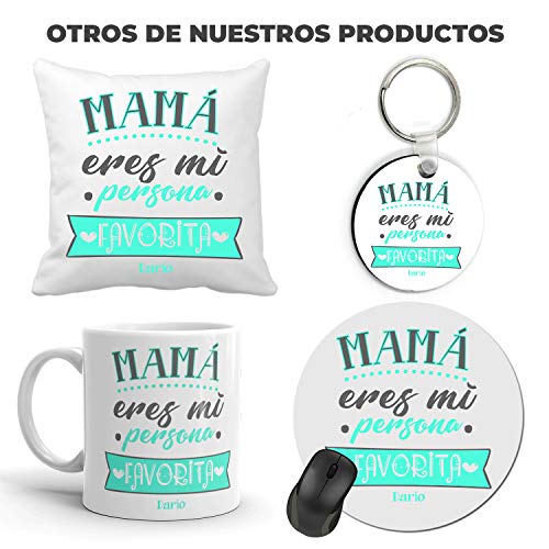 Kembilove Taza de Café Mama Personalizada – Taza de Desayuno con Nombre Madre Eres mi Persona Favorita Personalizada con Nombres Hijos – Tazas de Café y Té para Madres – Regalo Original