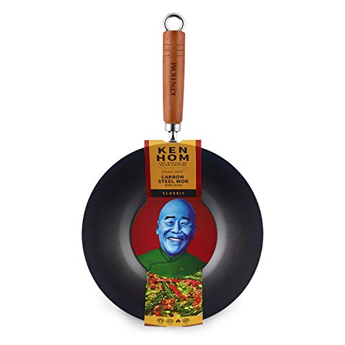 Ken Hom WKH327001 KH327001-Ovillo de Lana, Color Negro, Acero al Carbono