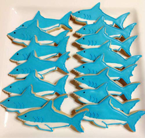 KENIAO Criaturas del Océano Cortadores Galletas - 7 Piezas - Tiburón, Ballena, Pez, Manta, Estrella de Mar, Concha y Caballo de Mar Moldes para Galletas - Acero Inoxidable