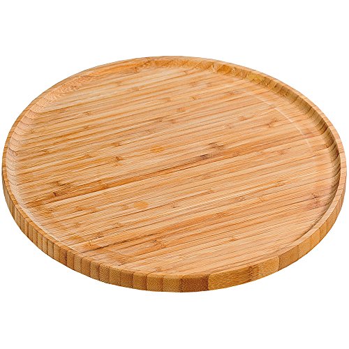 Kesper haushaltswaren 58463 Plato de Servir de Madera de bambú 32 cm D.