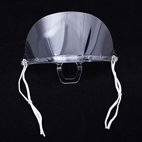 KESYOO 2 Cajas / 20 Piezas Práctico Plástico Transparente Durable Boca Protector Facial Cocina Seguridad Protector Facial Tapa para Salón de Belleza Restaurante Hotel