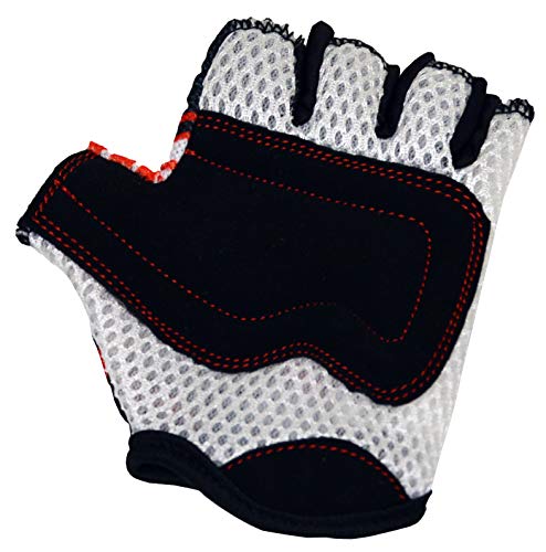 Kiddimoto Guantes de Ciclismo sin Dedos para Infantil (niñas y niños) - Bicicleta, MTB, BMX, Carretera, Montaña - Oficial Marc Marquez - Talla: S (2-5 años)