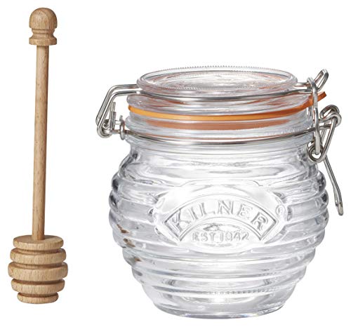 Kilner caras clip Top tarro, Vidrio, transparente, 0.4 Litre