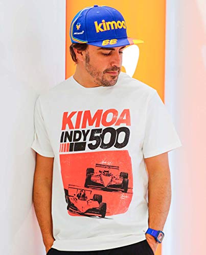 Kimoa Camiseta Indy 500 Blanca, Unisex Adulto, S