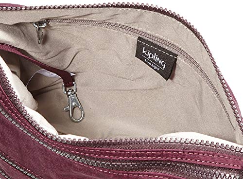 Kipling Alvar, Bolso con Bandolera para Mujer, Morado (Dark Plum), 33x26x4.5 centimeters (B x H x T)