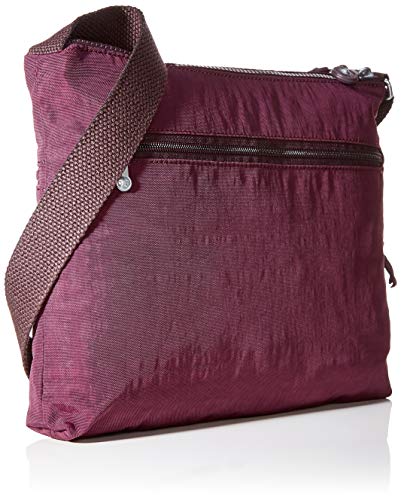 Kipling Alvar, Bolso con Bandolera para Mujer, Morado (Dark Plum), 33x26x4.5 centimeters (B x H x T)