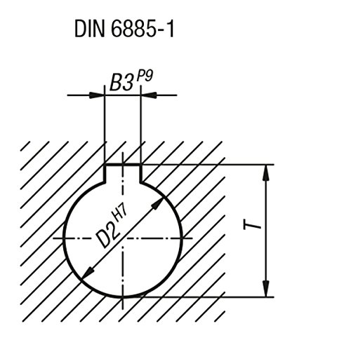 Kipp mano Rueda con Nut aluminio, productos: aluminio, D2 = 16, D1 = 180, 1 pieza, k0160.3180 X 16