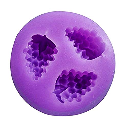 KIRALOVE Molde de Silicona - panqueque - Uvas x 3 - Uso alimentario - Pasta de azúcar - Pasteles de Magdalenas - hágalo Usted Mismo - Idea de Regalo - Hobby - Cocina -