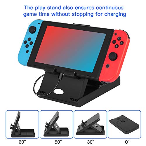 Kit de Accesorios 13 en 1 Para Nintendo Switch, Funda Protectora Para Interruptor Nintendo, Protector de Pantalla, Cubierta Transparente Para Interruptor,Tapas Para Empuñadura de Pulgar