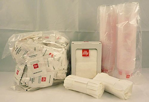 Kit desechable para 200 Cafés (200 vasos, 200 bolsitas de azúcar, 200 paletas, 180 servilletas)