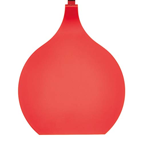 Kitchen Craft Colourworks - Paleta de Cocina con Cabeza de Nailon y Mango de Acero Inoxidable (38 cm), Color Rojo y Plateado