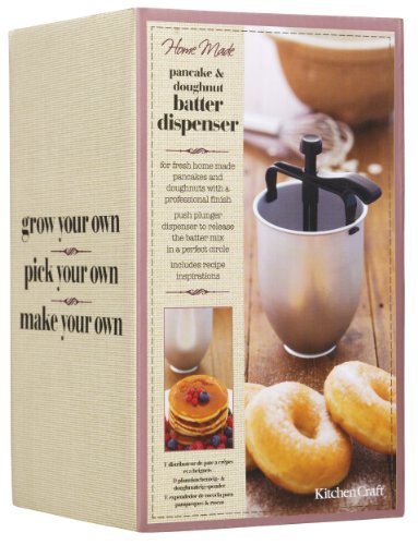 Kitchen Craft Dispensador para Hacer Rosquillas Manual, Acero, Blanco, 11.2x11.2x18.8 cm