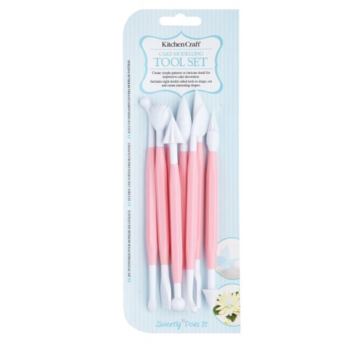 Kitchen Craft Estacas para Modelar Decorar, Rosa, 9.2x25.3x3 cm