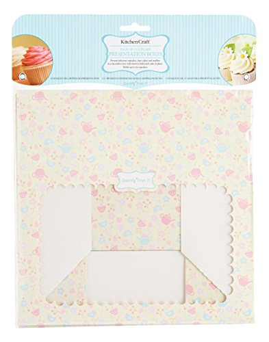 Kitchen Craft Sweetly Does It - Cajas de presentación para Cupcakes (Papel, 2 Unidades)