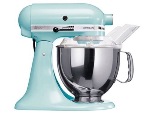 KitchenAid 5KSM150PSEIC - Batidora, 220-240 V, 50-60 Hz, 221 x 358 x 353 mm, azul