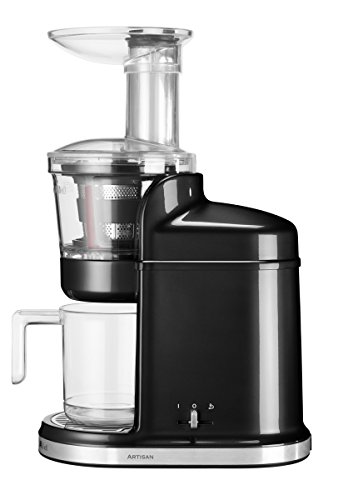 KitchenAid 5KVJ0111EOB - Exprimidor eléctrico, 80 rpm. 250 W, color negro