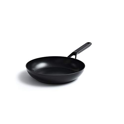 KitchenAid Classic - Juego de sartenes (20/24/28 cm, antiadherente, para inducción, mango de permanencia fría, apto para horno/lavavajillas, aluminio, color negro