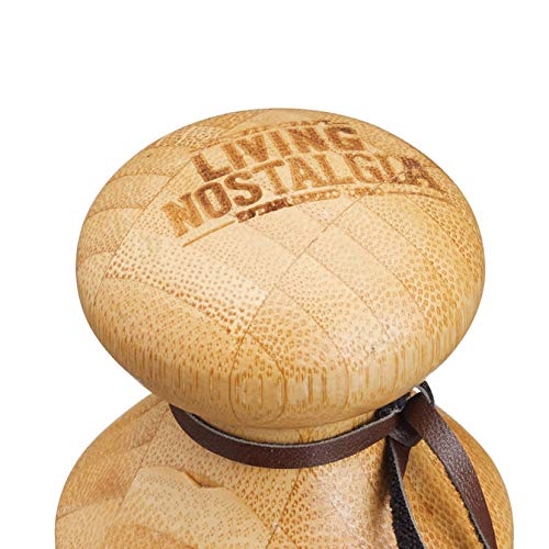 Kitchencraft Living Nostalgia de madera cepillo de lavado/verduras scrubber-small redondo mango, madera, marrón, 6,5 x 6,5 x 9 cm